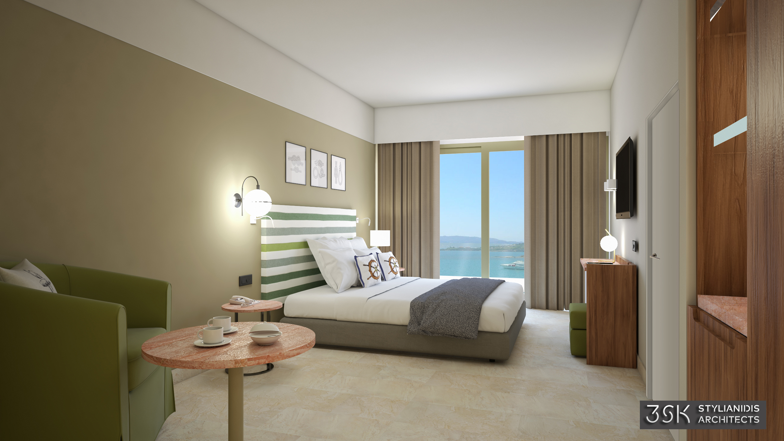 Standard Interconnecting rooms with sea view - AKS HOTELS